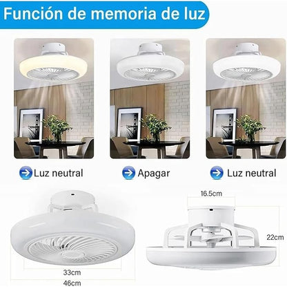 AirBrill™-VENTILADOR DE TECHO CON LUZ 3 EN 1