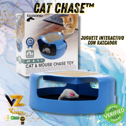 CatChase™-JUGUETE INTERACTIVO CON RASCADOR GATO