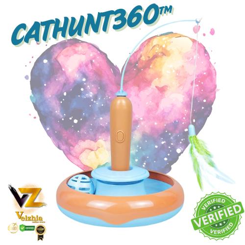 CatHunt360™-PLUMA GATO/JUGUETE ELECTRICO PARA GATO