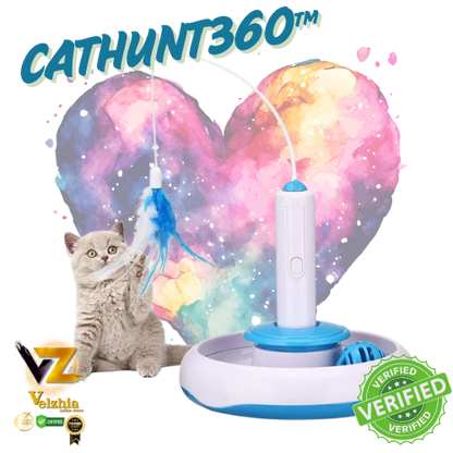 CatHunt360™-PLUMA GATO/JUGUETE ELECTRICO PARA GATO