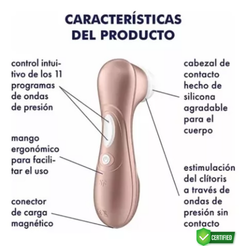 “SATISFYER”-Succionador De Clitoris Recargable USB