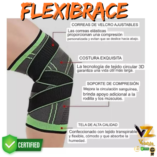 FlexiBrace™- pack de 2 rodilleras de comprecion winne