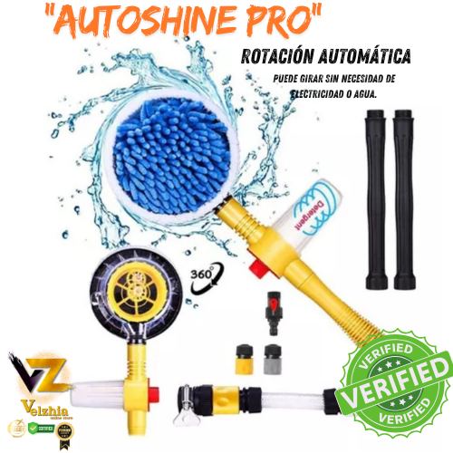 AutoShine Pro™-Cepillo giratorio para lavado de autos