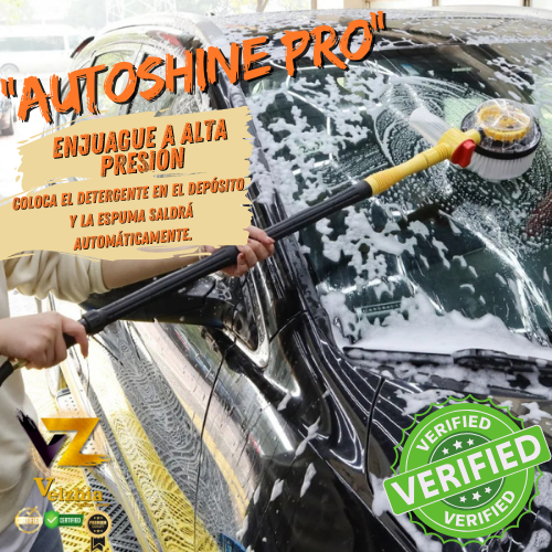 AutoShine Pro™-Cepillo giratorio para lavado de autos