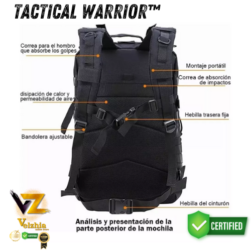 Tactical Warrior™-Mochila Táctica Militar 45L Impermeable