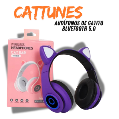 CatTunes™- Audífonos de Gatito Bluetooth 5.0